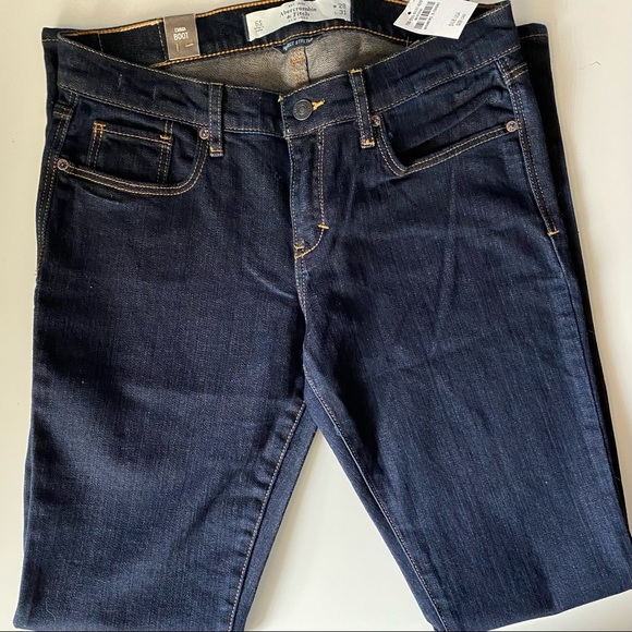 NWT A&F Emma Bootcut Jeans DarkWash 6 Short Petite - Picture 6 of 9